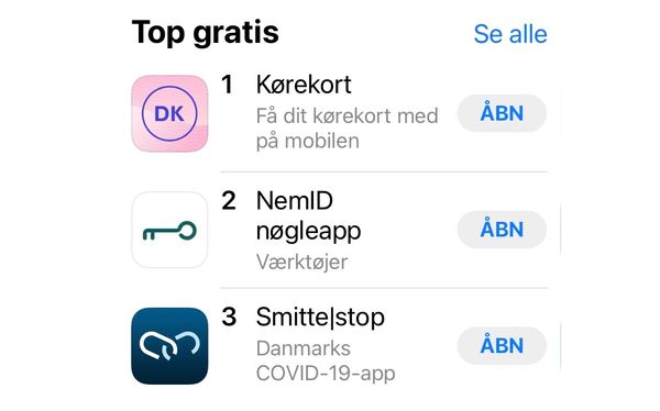 Apps fra det offentlige hitter